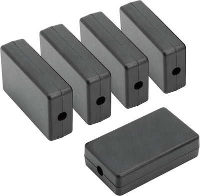 Caja conexiones eléctrica plástico ABS negra 2.4x1.4x0.7pulg