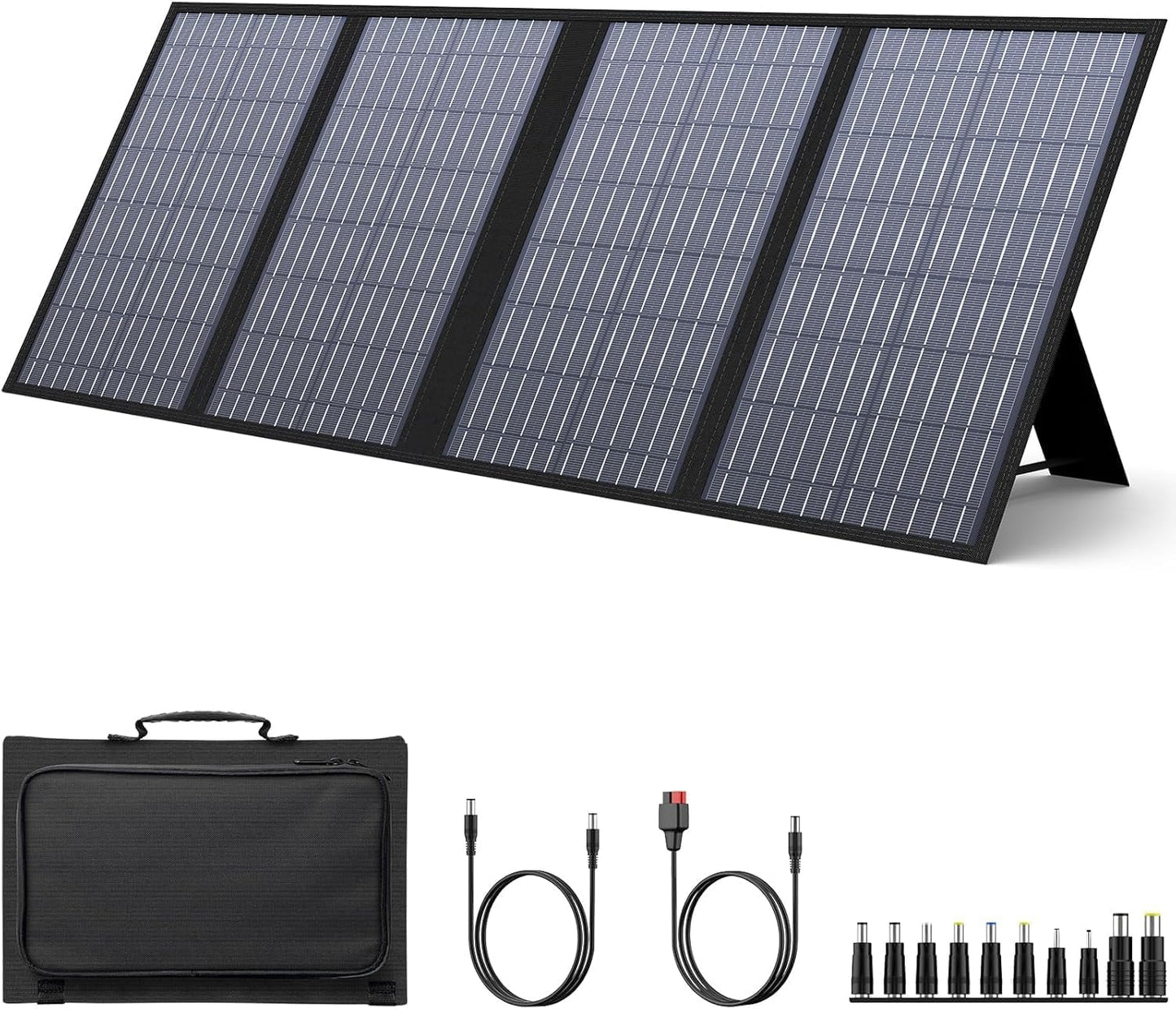Cargador solar plegable 60W 18V 11 conectores