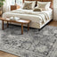 Alfombra bohemia 5x7ft gris pardo antiderrap