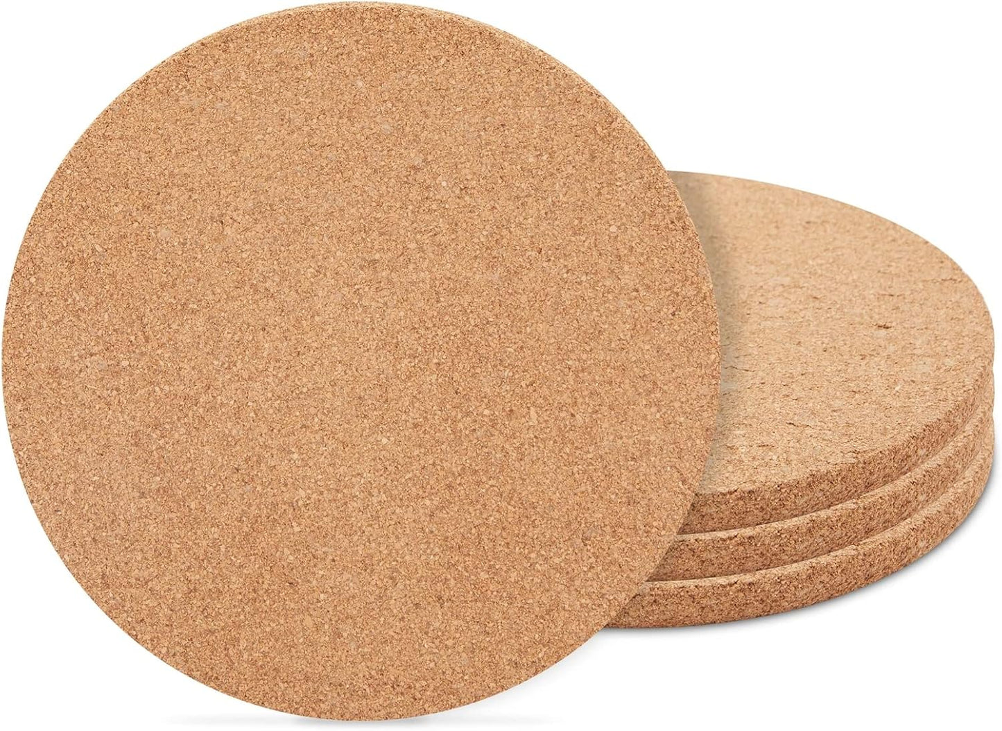 Salvamanteles corcho 9x0.5 pulg marrón set 4