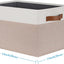 Cajas tela plegables con asas para organizar armario