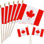 12 Banderas Canadá 8x12" Mini en Palo Decoración