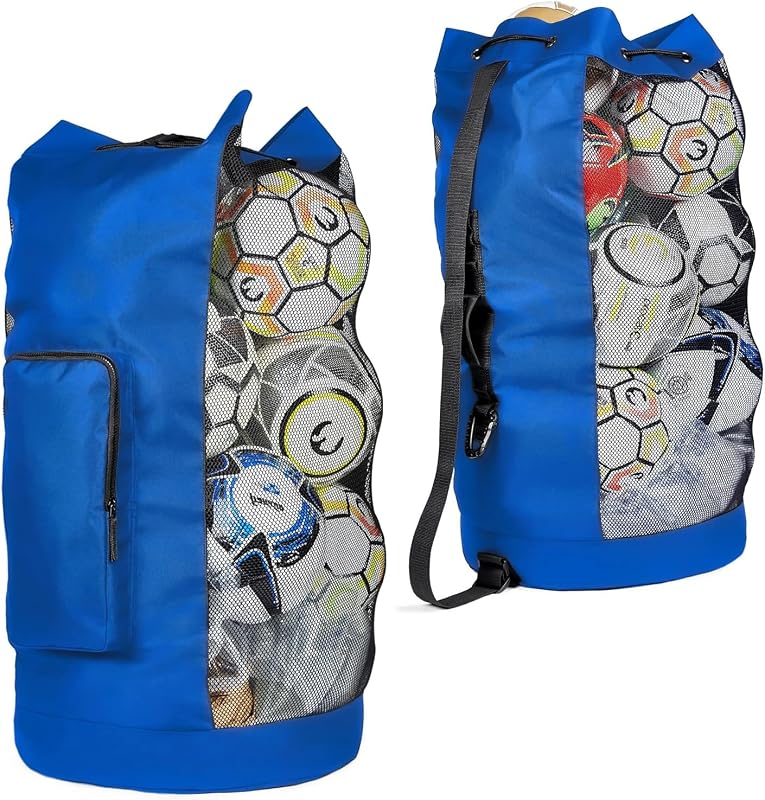 Bolsa fútbol malla resistente XL correa ajustable