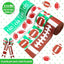 4 Rollos Cinta Fútbol 2.5" Ancho Borde Alambre Verde