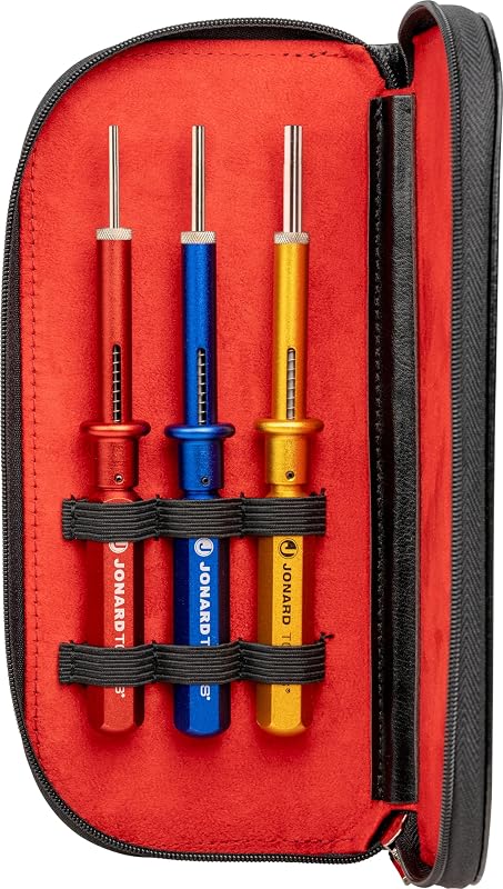Kit herramientas extracción 3 pzas estuche cuero