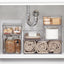 Almacenamiento baño plástico apilable cajón organiz. 4 pzas