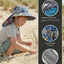 Sombrero sol niños UPF50 con solapa cuello 3-10 años