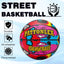 Balón baloncesto cuero 28.5" tamaño 6 interiores exteriores