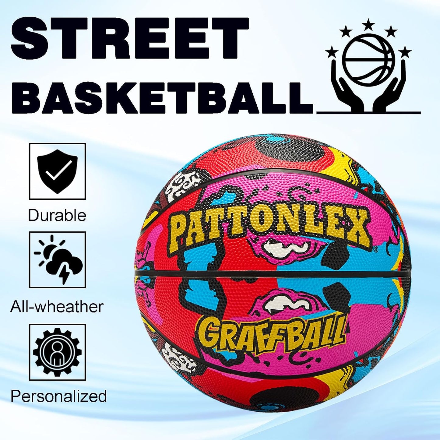 Balón baloncesto cuero 28.5" tamaño 6 interiores exteriores