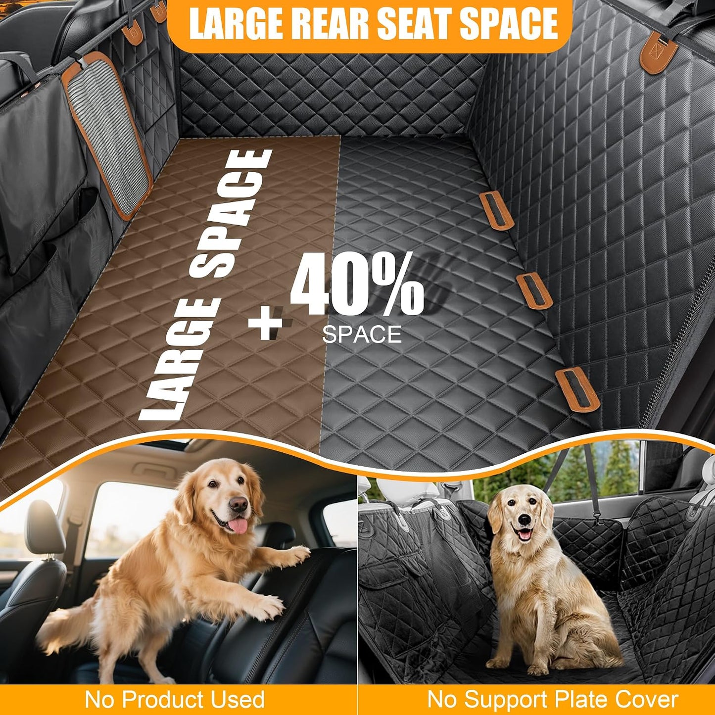 Funda asiento perro con soporte tableta y bandeja plegable
