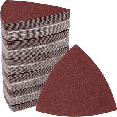 120 Almohadillas Lija Triangular 180 Granos 3-1/8pulg