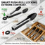 Pinzas acero inox con punta silicona set 3 para cocina