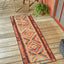 Alfombra área Tortuguero 2x6ft1pulg multi/azul