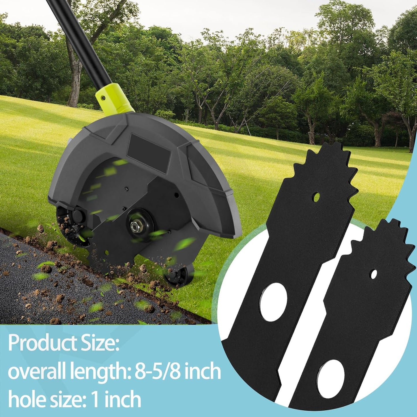 Cuchilla bordeadora 9" dientes comp Ryobi Edger