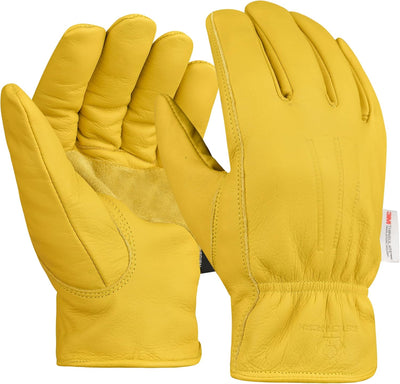Guantes cuero resistente agua invierno hombre mujer