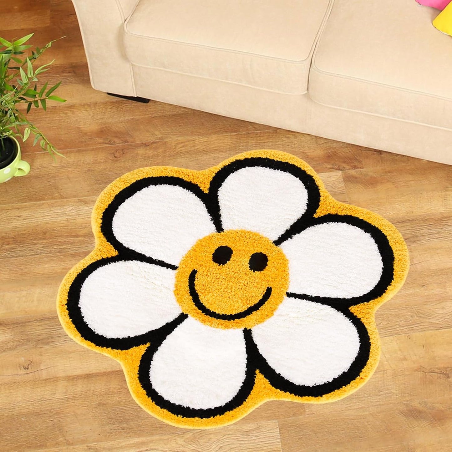 Alfombra baño antiderrap cara sonriente