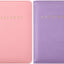 2 Pzas Funda Pasaporte Impermeable Cuero para Viaje