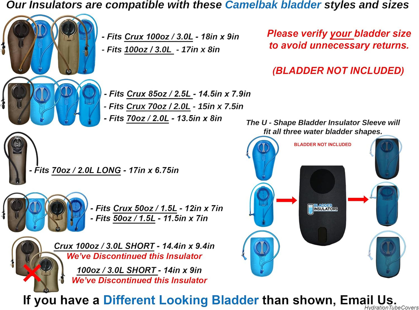 Aisladores vejiga comp Camelbak antidoto MIL Spec Crux