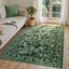 Alfombra área 5x7" botánica lavable antiderrap