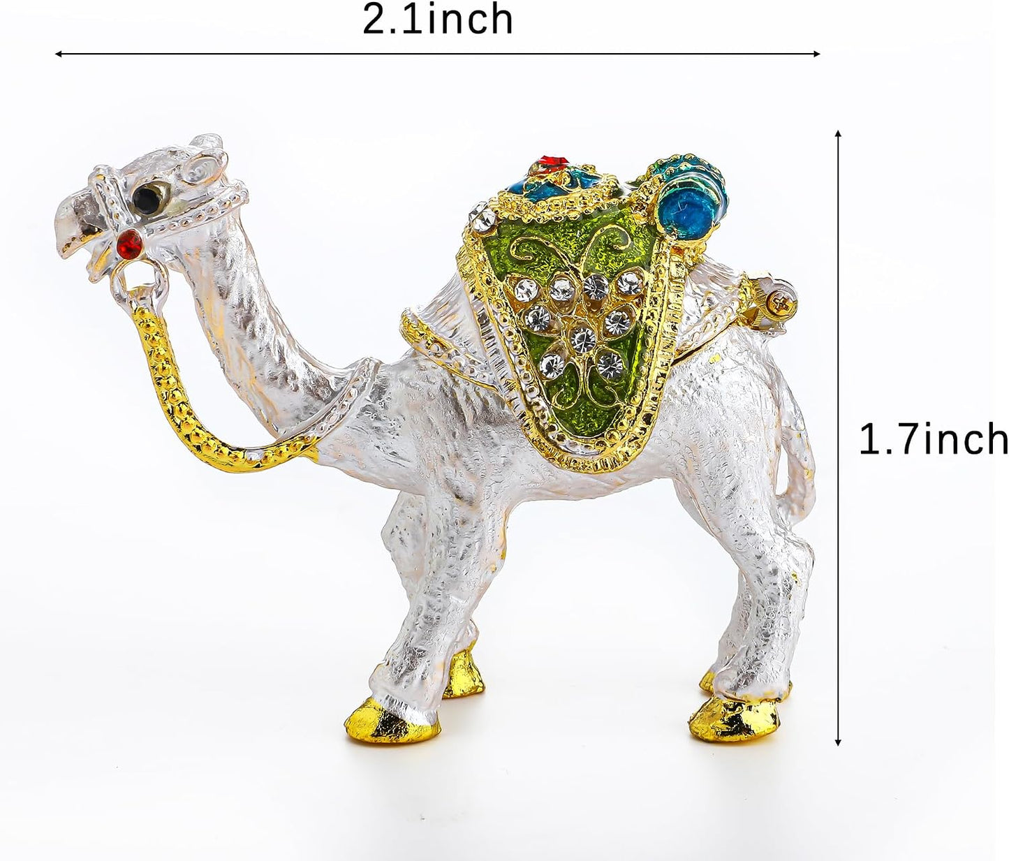 Figura camello bisagras cristal decoración desierto