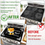 Cubierta estufa eléctrica 28x20pulg protector vidrio resistente