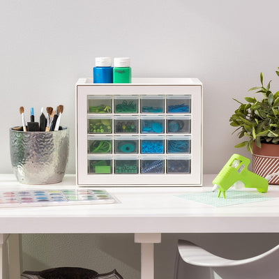 Organiz. 16 cajones para bricolaje herramientas y piezas