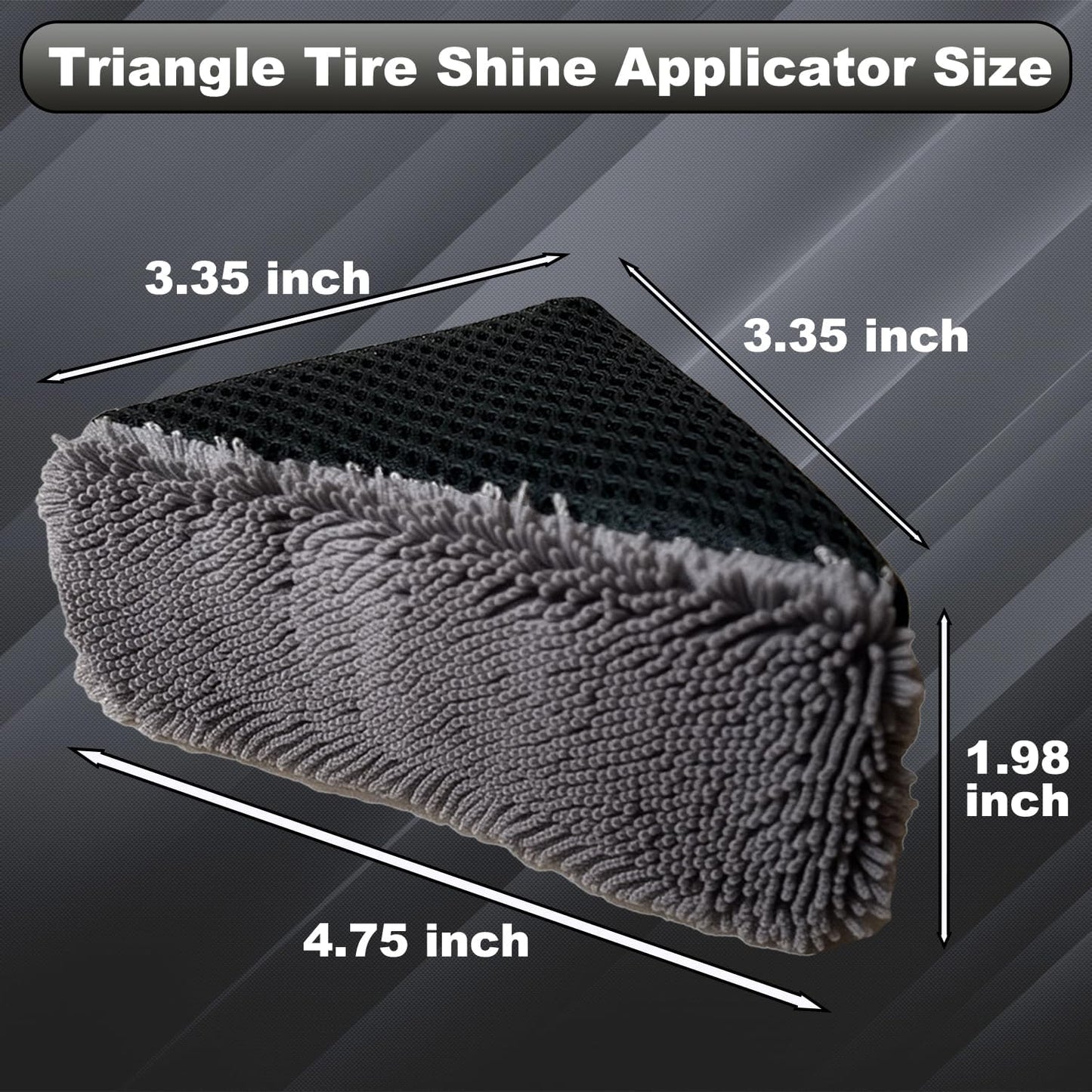 2 Aplicadores Triangulares Neumáticos Reutilizables Gel