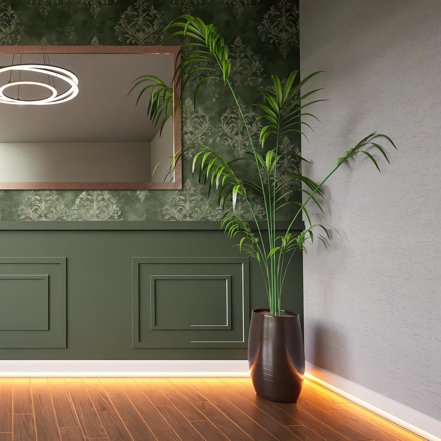 Moldura zócalo LED 7 Pzas 94.5pulg kit iluminación