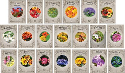 Juego 20 semillas flores alta calidad girasol caléndula lavanda