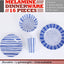 Set vajilla melamina 4-16 pzas platos tazas cuencos
