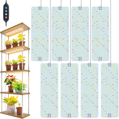 8 Paneles Luz LED Cultivo Interior 2026 Espectro