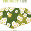 Alfombra baño musgo floral microfibra antiderrap 16x24