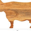 Tabla cortar queso madera acacia forma vaca natural