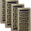 Registro suelo oriental 4x10pulg acabado latón antiguo