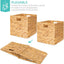 5 Pzas Cestas Almacenamiento 10.5x10.5" Plegables