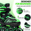 Patines ajustables niños 4-12 años ruedas iluminadas