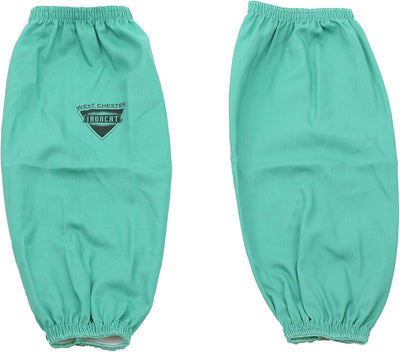 Manga soldadura algodón satinado resistente fuego 3/4pulg