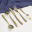 Set 40 Pzas Cubiertos Acero Inox Dorado para 8