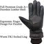 Guantes cuero de ciervo para hombres trabajo invernal camionero