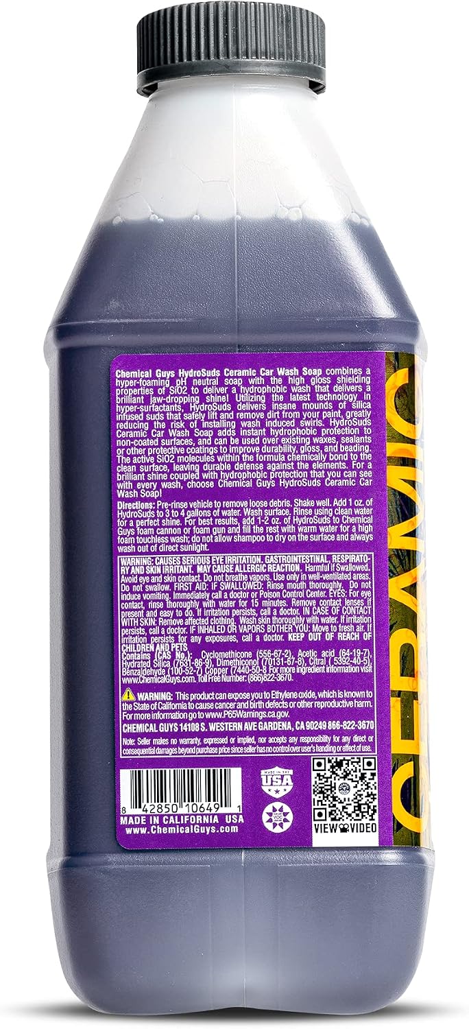 Jabón cerámico alta espuma para autos 64oz aroma bayas