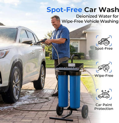 Sistema agua sin manchas para lavado autos y motos
