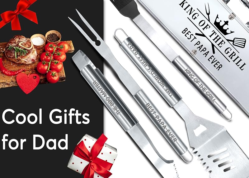 Set herramientas acero inox para regalo papá abuelo