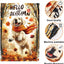 Bandera jardín doble cara otoño 18x12pulg perro decorativa