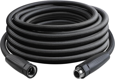 Manguera jardín 5/8pulg IDx30ft rígida duradera color negro