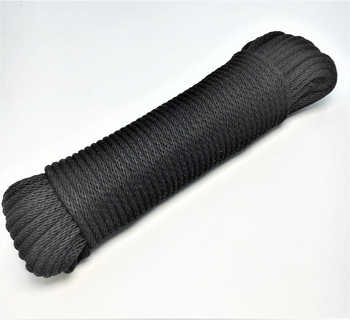 Cable negro 1/4" x100pies algodón camping manualidades