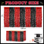 Decoraciones graduación 2026 108x30pulg rojo y negro flecos papel aluminio