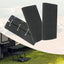 3 Fundas Escalones Caravana 23" con Ganchos Gris