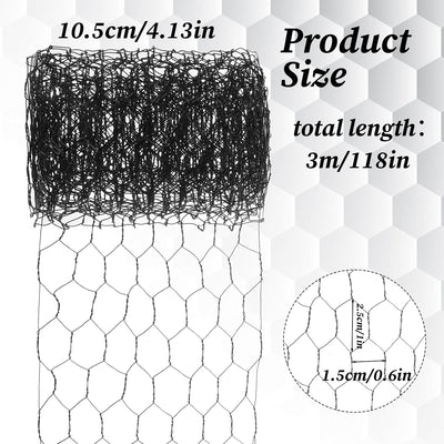 Alambre manualidades 4.13x118pulg resistente negro