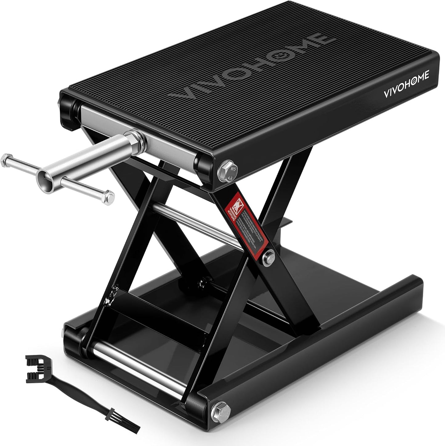 Elevador motocicleta 1100lb acero negro ajustable con