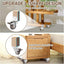 4 Ruedas L 3" giratorias 360° para muebles bloqueo